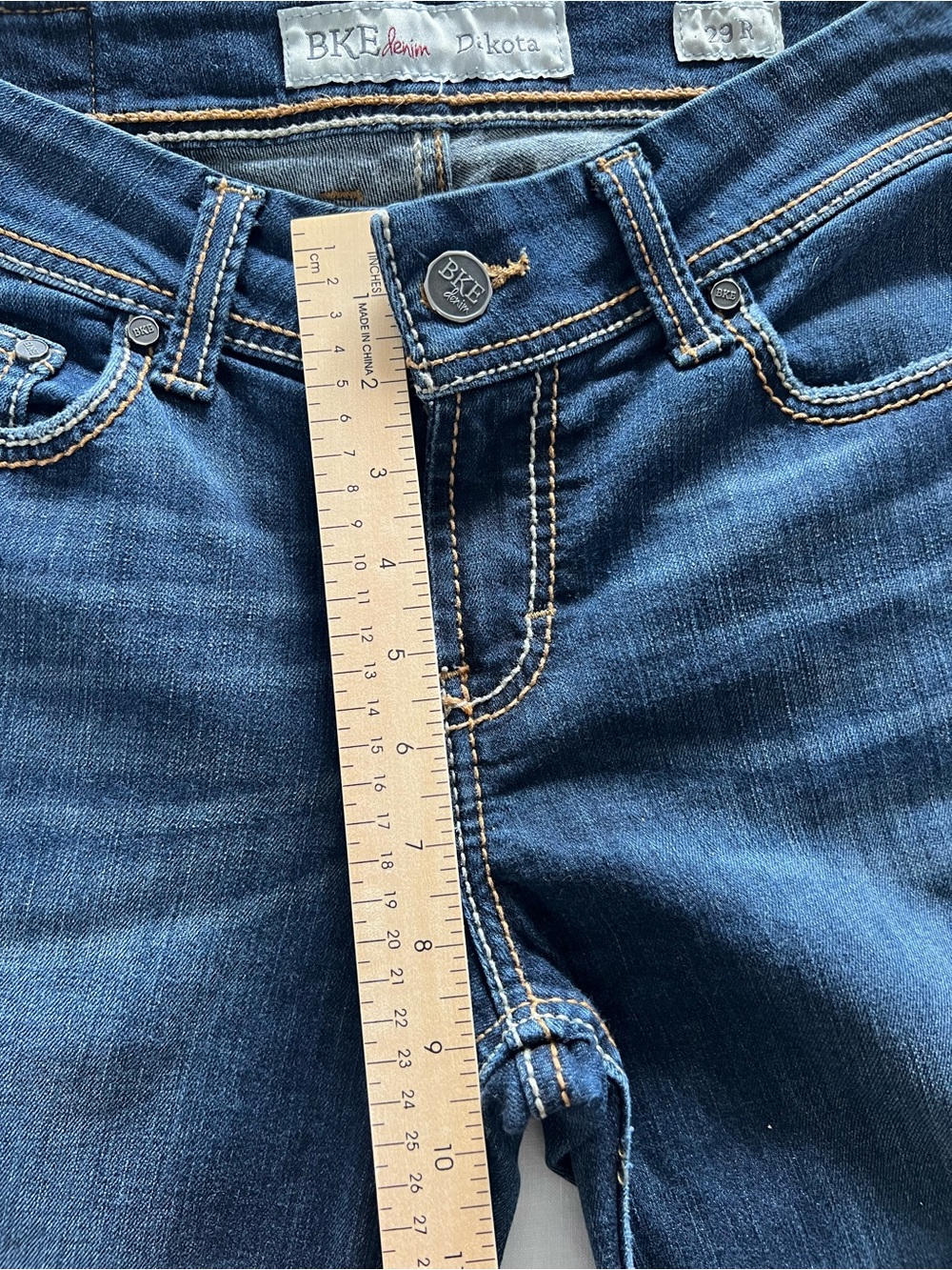 BKE Indigo Bootcut Jeans with Faded Detail - Picture 9 of 11